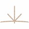 Ekena Millwork Alberta Smooth Timber Gable Bracket, Douglas Fir, 108"W x 63"H x 3 1/2"D x 3 1/2"F, 14/12 Pitch GBW108X63X0404ALB00SDF - alternate 1